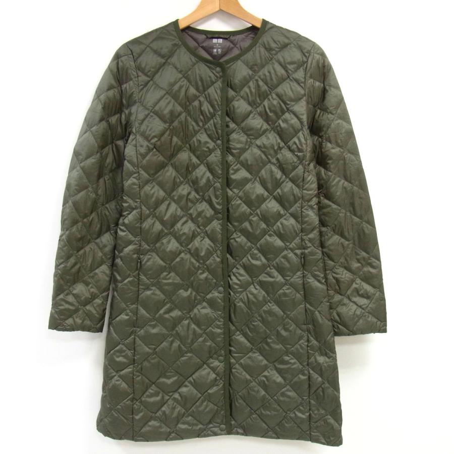 極美品✨ユニクロウルトラライトダウンコンパクトノーカラーキルティングコート3XL ユニクロ（UNIQLO） ウルトラライトダウンコンパクトコート ノーカラー