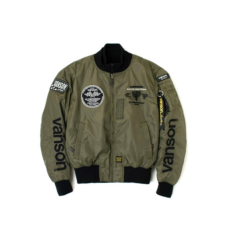 バイクジャケット ミリタリージャケット ma1メンズ バンソン vanson 