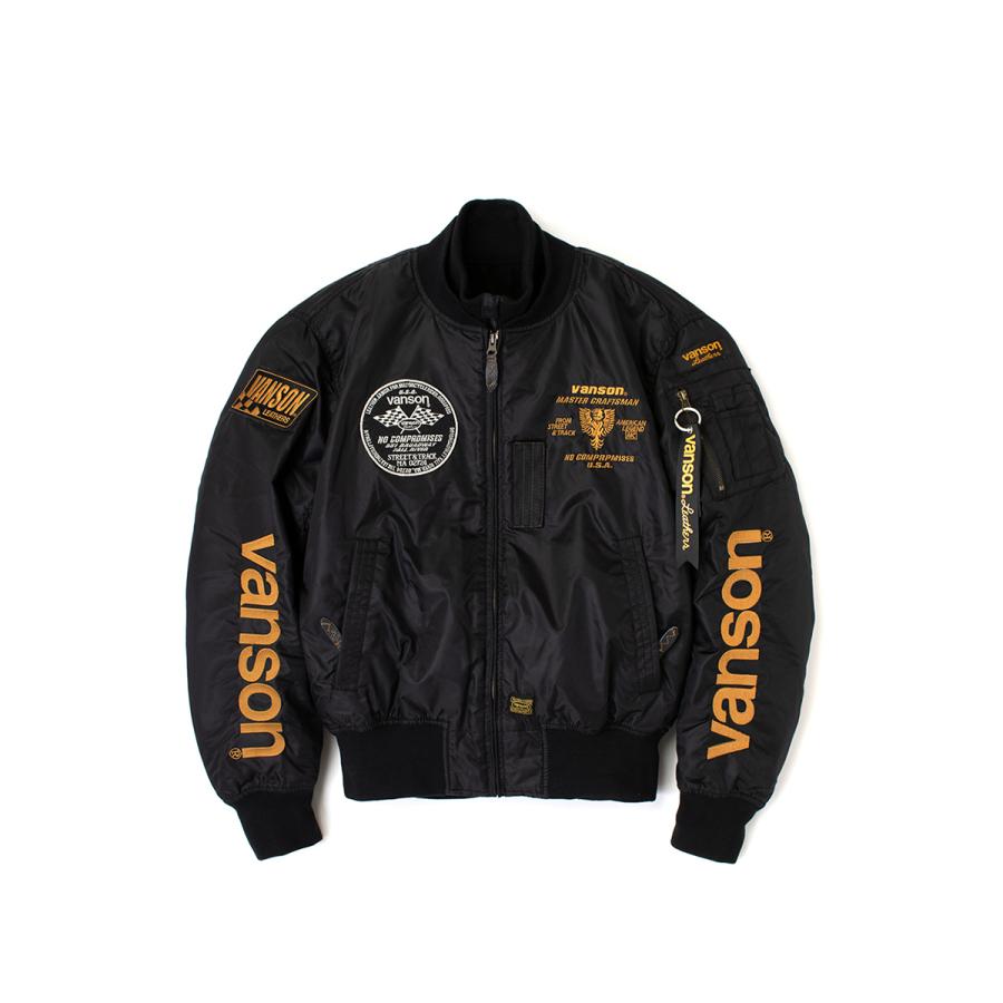 バイクジャケット ミリタリージャケット ma1メンズ バンソン vanson 