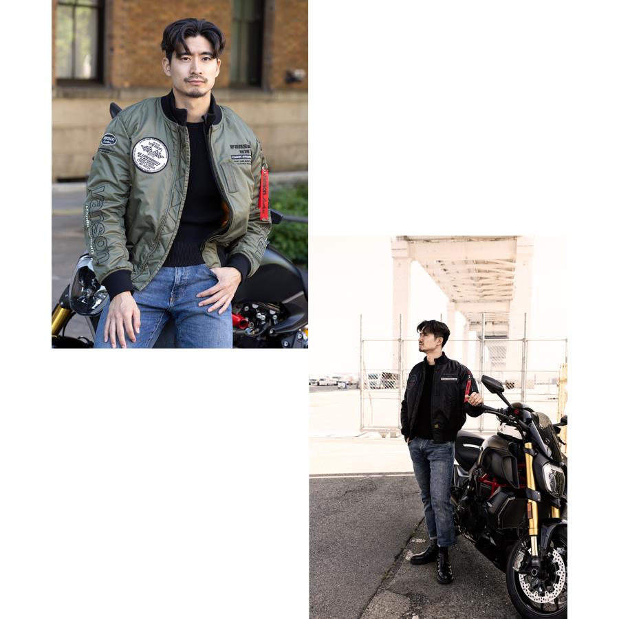 VANSON バイクジャケット ミリタリージャケット ma1メンズ VANSON バイクジャケット ミリタリージャケット ma1メンズ