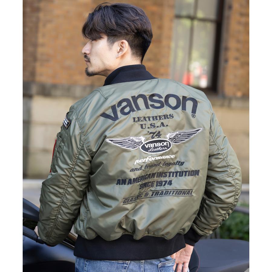VANSON バイクジャケット ミリタリージャケット ma1メンズ VANSON バイクジャケット ミリタリージャケット ma1メンズ