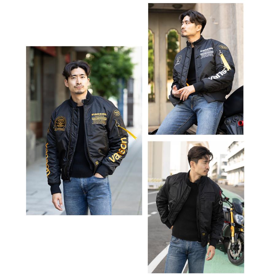 VANSON バイクジャケット ミリタリージャケット ma1メンズ VANSON バイクジャケット ミリタリージャケット ma1メンズ