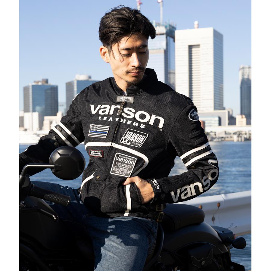 VANSON バイクジャケット バンソン vanson メシュジャケット 夏 VANSON バイクジャケット バンソン vanson メシュジャケット 夏