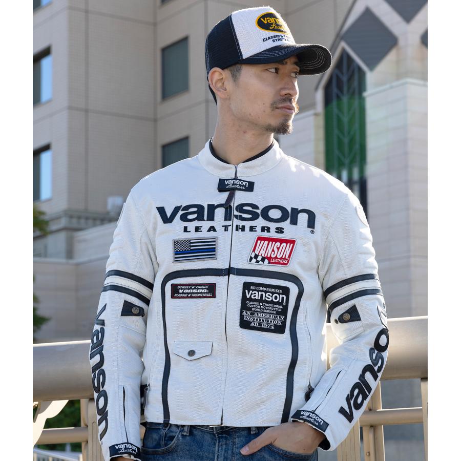 Vansonライダーサマーメッシュジャケット Webike | VANSON バンソン メッシュライダースジャケット