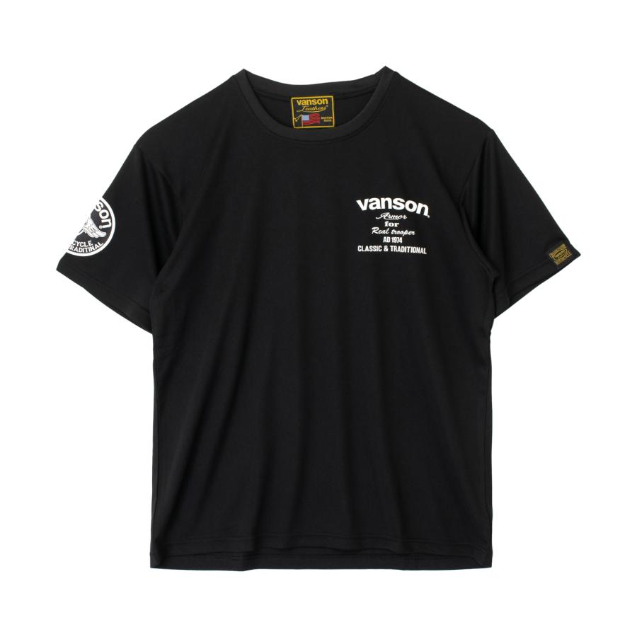 VANSON ドライメッシュTシャツ 半袖 バンソン 吸汗速乾 春夏 VANSON ドライメッシュTシャツ 半袖 バンソン 吸汗速乾 春夏