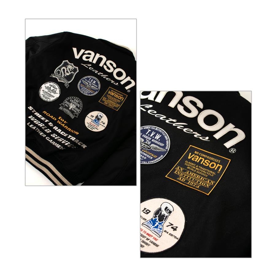 VANSON（バンソン） バイクジャケット スタジャン メンズ スタジアム