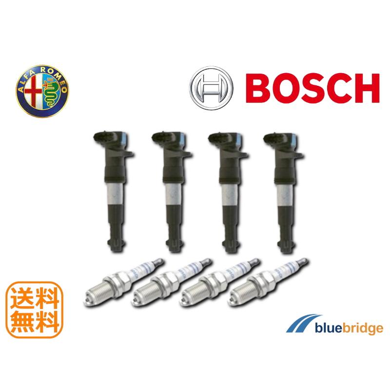 セット BOSCH 新品 アルファロメオ 156 イグニッションコイル スパーク