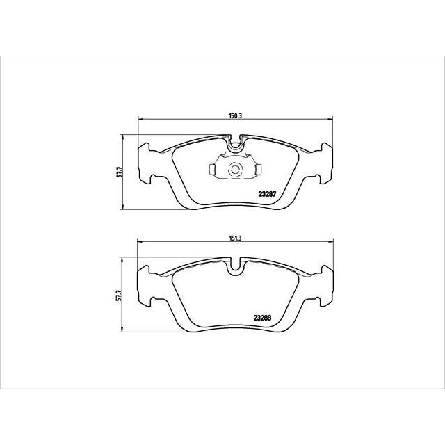 低ダスト BREMBO 新品 BMW Z3 E36 フロント ブレーキパッド