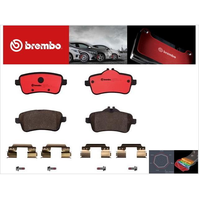 【送料込み】メルセデス　ベンツ　GLS 用　ブレーキパッド　前後セット 低ダスト BREMBO 新品 ベンツ GLクラス GLS X166 GLS350d GLS550 リア