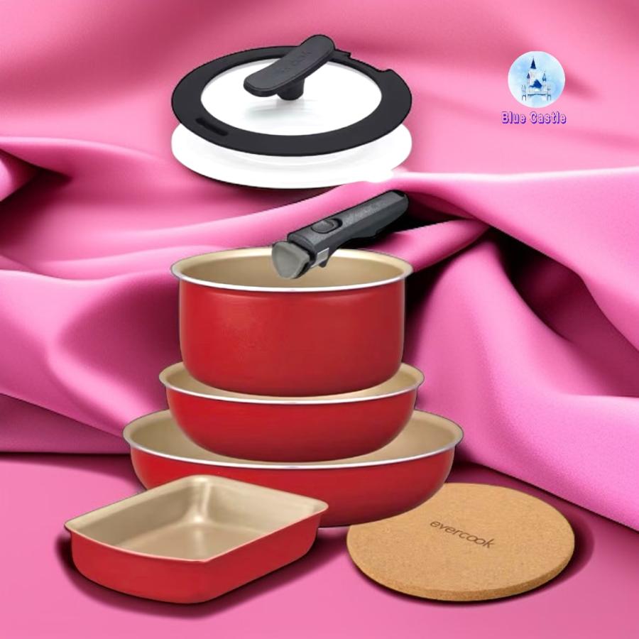 evercook エバークック 8点セット フィット フライパンセット IH対応