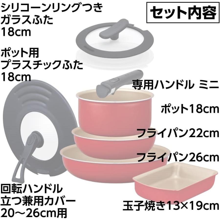 evercook エバークック フライパンセット 8点セット 【ミニハンドル