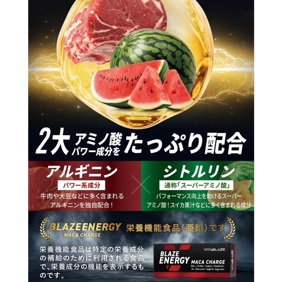 BLAZE ENERGY マカ チャージ 30日分 亜鉛 シトルリン アルギニン BLAZE ENERGY マカ チャージ 30日分 亜鉛 シトルリン アルギニン