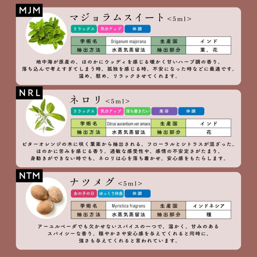 アンドエスエイチ エッセンシャルオイル セット 5ml×5本セット アロマ