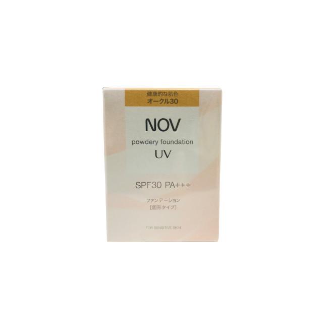 NOV パウダリーファンデーション UV OC-30 12g 4個セット ノブ パウダリーファンデーションUV OC30 リフィル ケース・パフ別売