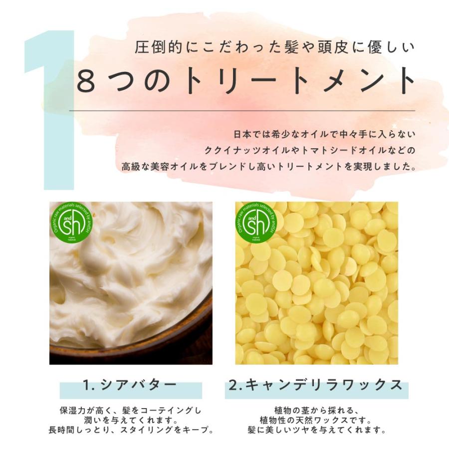 アンドエスエイチ ヘアワックス レディース 無香料 香料 微香料 NTHB