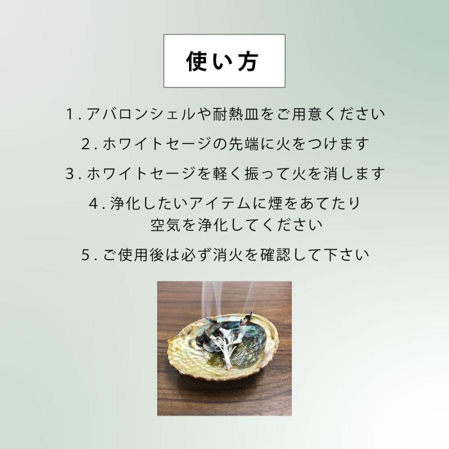 浄化用 ホワイトセージ カリフォルニア産 無農薬 5g お試しサイズ 高品質 クラスター [ 浄化 皿 にのせ ヨガ ヒーリング スピリチュアル ]+lt3+｜bluechips｜10