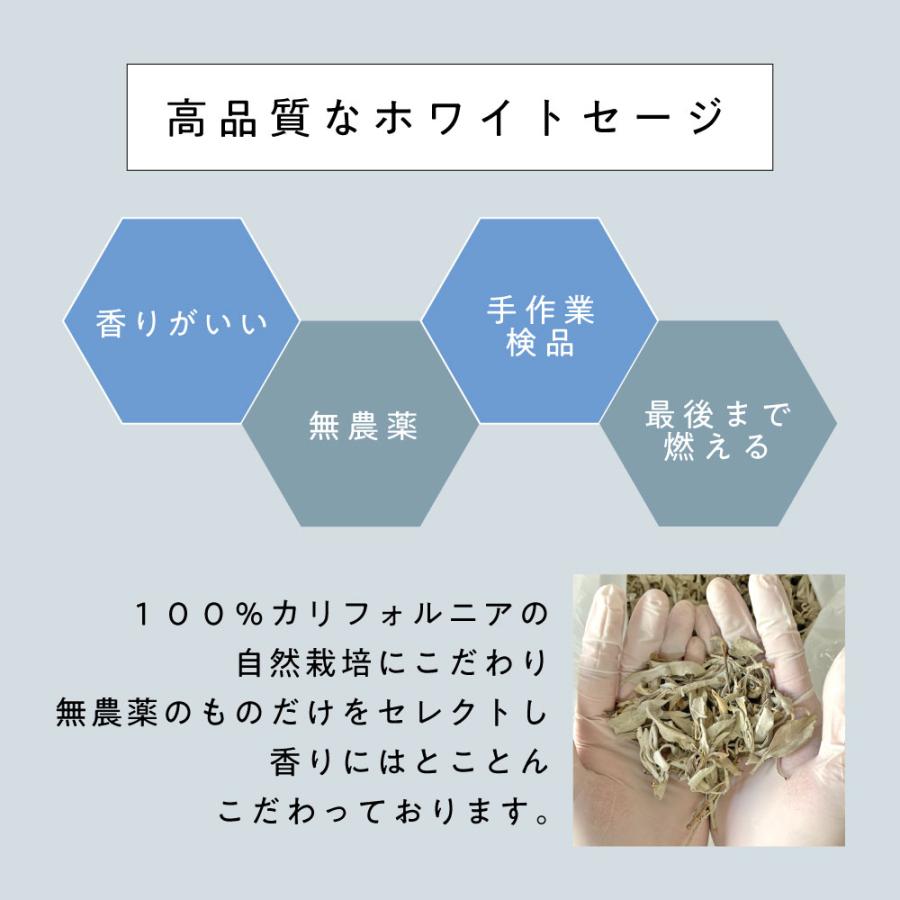 アンドエスエイチ ホワイトセージ 浄化 カリフォルニア産 無農薬 10g
