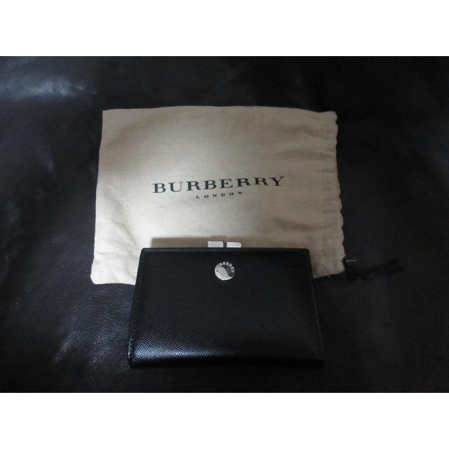 バーバリー Burberry 本革 がま口財布 ブラック 袋付き（中古） :burberry-004:Blue-Cider - 通販