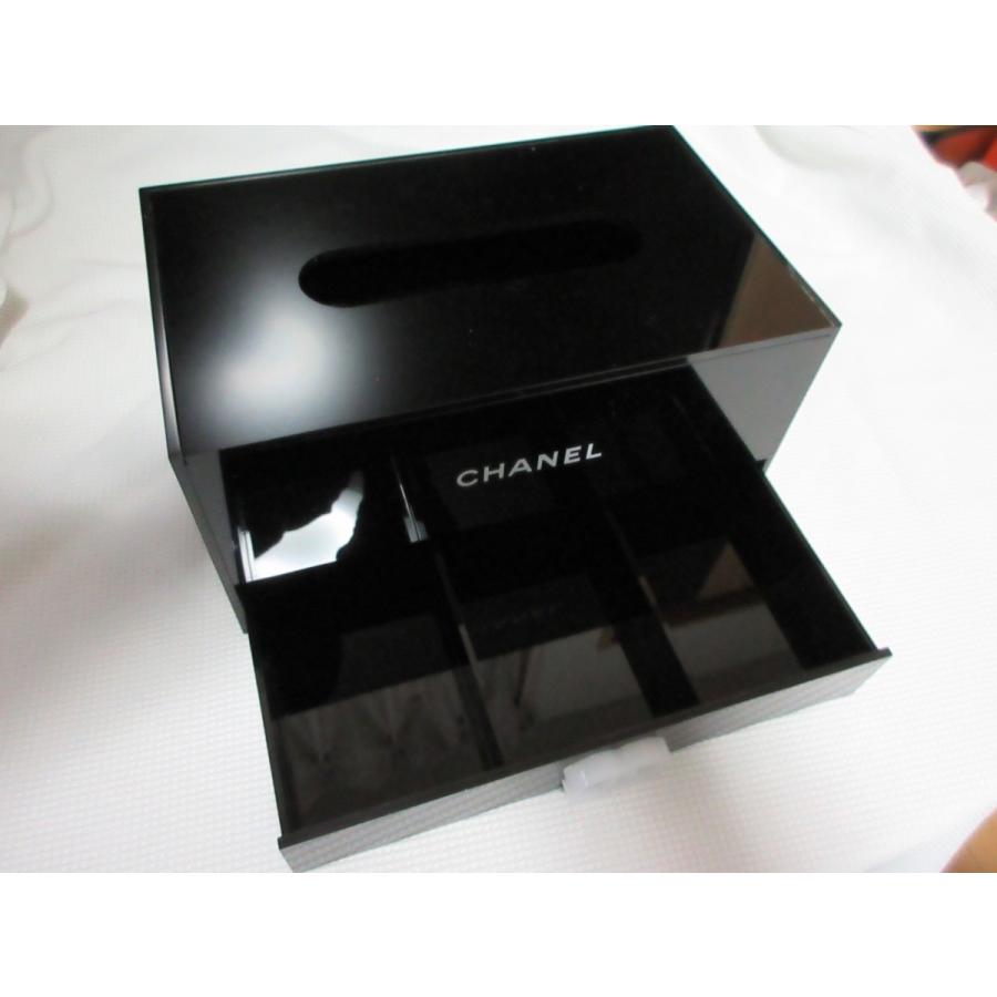 CHANEL シャネル ティッシュケースBOX ブラック 未使用品 CHANEL シャネル ティッシュケースBOX ブラック 未使用品
