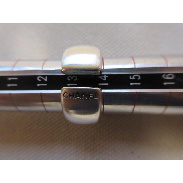 CHANEL シャネル シルバー 925 ロゴリング #13.5 箱付き(中古 CHANEL シャネル シルバー 925 ロゴリング #13.5 箱付き(中古