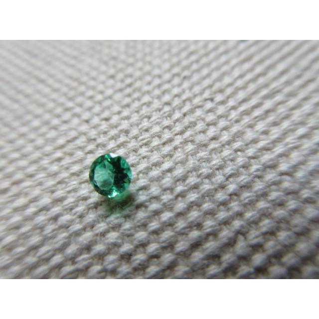 天然 ベリル エメラルド Emerald 0.134ct ルース ソーティング付き 