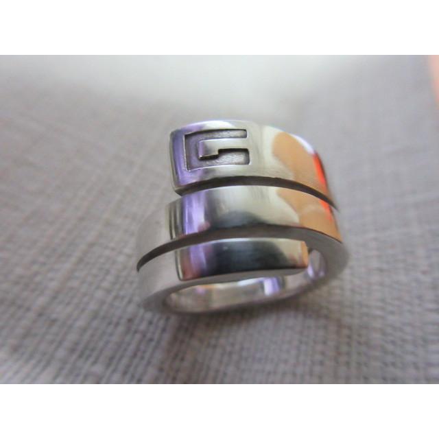 GUCCI グッチ シルバー #10 SV925 スパイラル リング (中古 GUCCI グッチ シルバー #10 SV925 スパイラル リング (中古