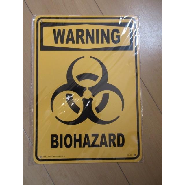 WARNING Biohazard プレート Hollywood Sign Co California （新品・未使用）｜bluecider-store｜06