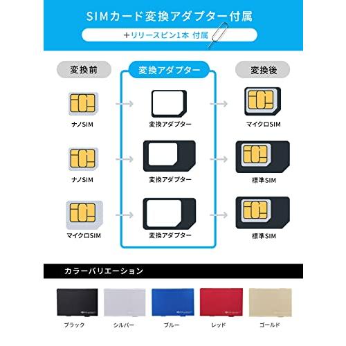 【SIM4枚 + microSIM2枚 + microSD12枚】BLUECRAFT SIM・SDカード収納ケース アルミ両面タイプ 最大18枚収納 SIM変換アダプタ・取出ピン付属 静電対応 ゴールド｜bluecraft｜06