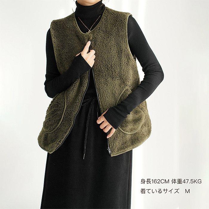 スイモク もこもこ ボア素材 キルティング リバーシブル レディース 冬