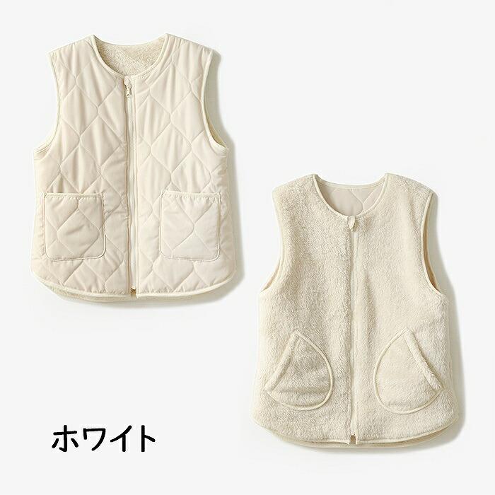 スイモク もこもこ ボア素材 キルティング リバーシブル レディース 冬