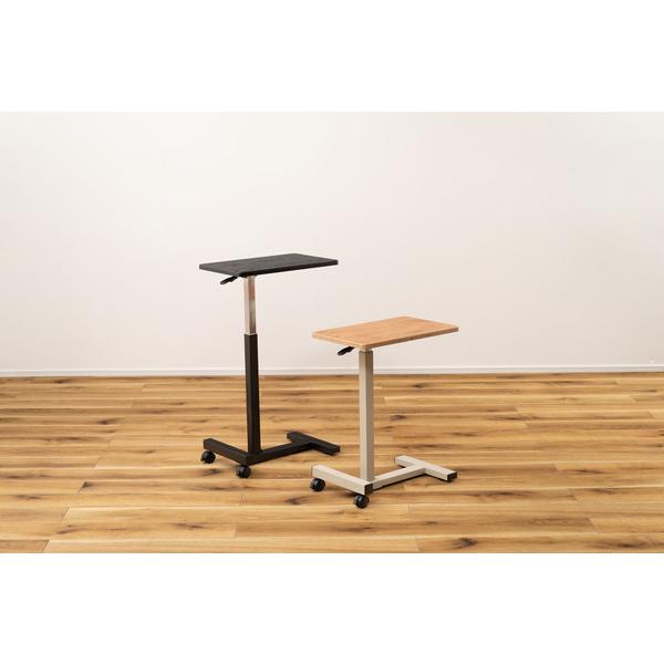 東谷 昇降サイドテーブル ナチュラル W48×D30×H60-95 組立式 END-404NA