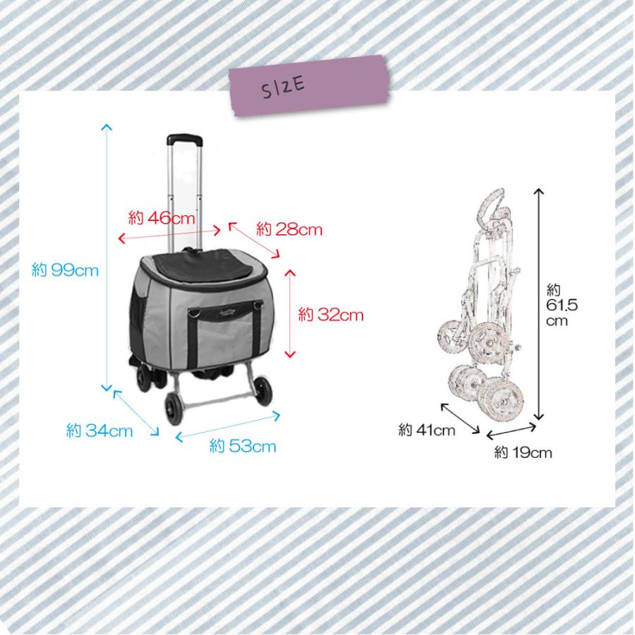 スイートハート リュックタイプ ペットカート Sサイズ デニム 〜8kg