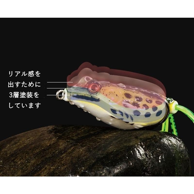 カラーは選べません 10個セット フロッグ ルアー カエル 定番ルアー 蛙
