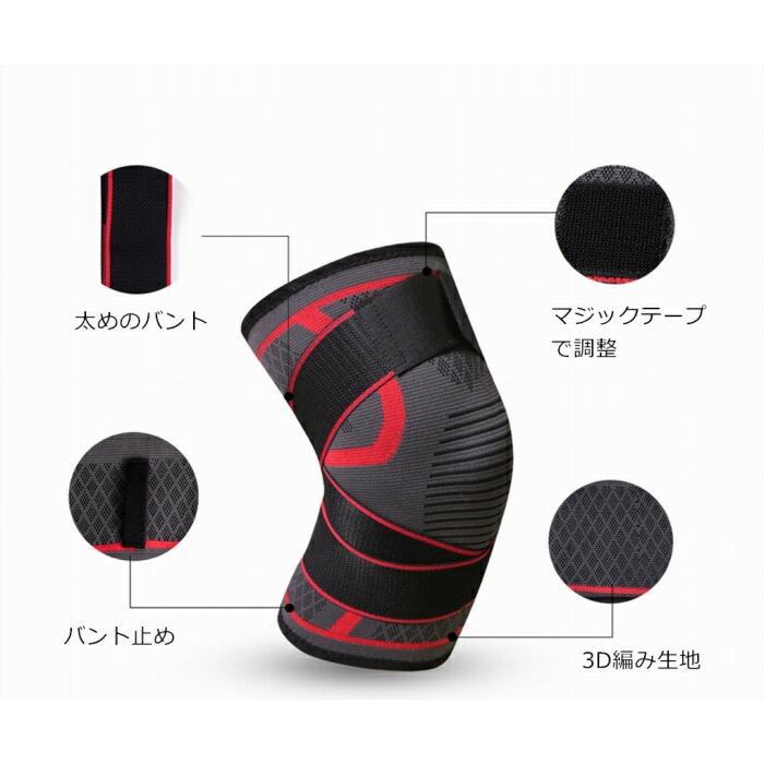 送料無料 膝サポーター スポーツ 通気性 左右兼用 男女兼用 一枚入り