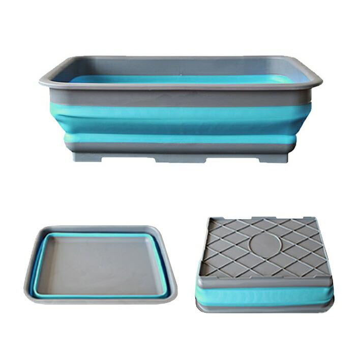 ソフトタブ 折りたたみ 10L 10リットル 柔らかい 収納 バケツ 掃除 清掃 コンパクト 洗濯 洗濯物 アウトドア キャンプ 持ち運び便利 浸け置き G324 | ブランド登録なし | 08