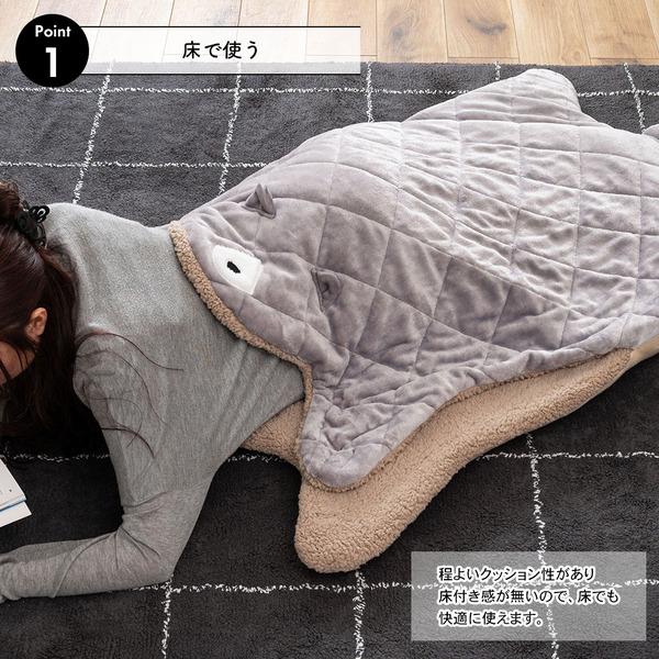 東谷 アニマルサンドクッション ブラック W90×D120 完成品 GLK-206BEA