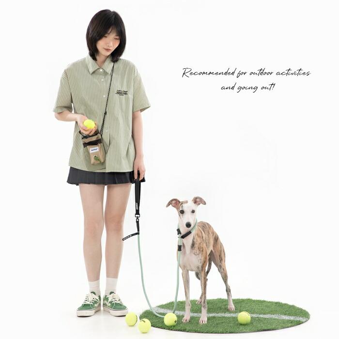 HiDREAM 犬 犬用 お散歩バッグ トリーツポーチ 散歩 マナーポーチ