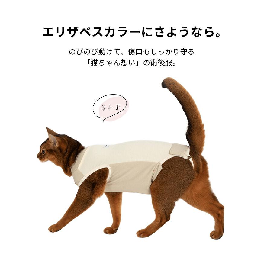 猫 術後服 避妊手術 去勢手術 傷口保護 エリザベスカラー 代替 術後