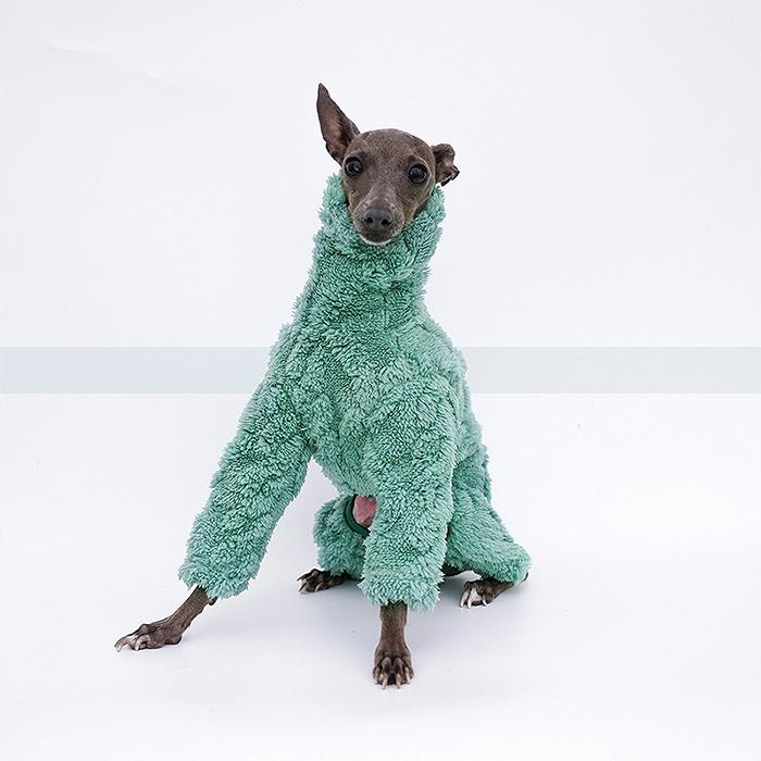 イタリアングレーハウンド 秋冬 服 厚手 ボア素材 イタグレ