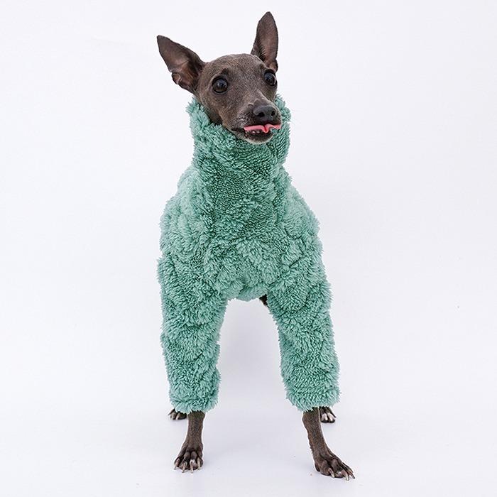 イタリアングレーハウンド 秋冬 服 厚手 ボア素材 イタグレ