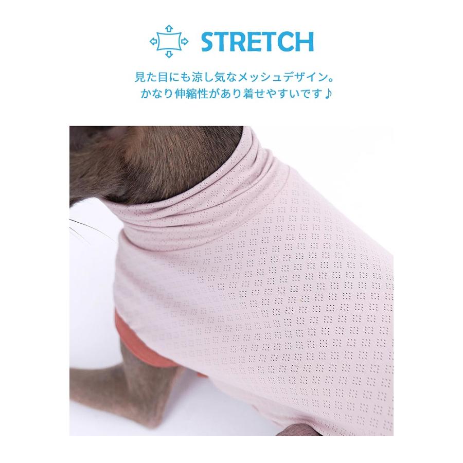 イタグレ 服 接触冷感 ひんやりトップス ハイストレッチ カットソー