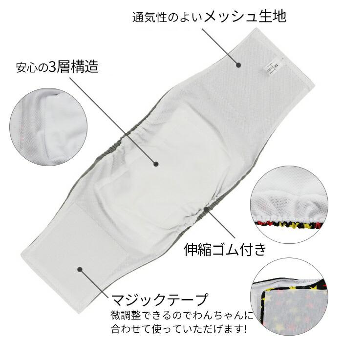 マナーベルト ２枚セット 犬 フレンチブルドック カバー オムツ 幅広マナーベルト オス 男の子 お買い物マラソン 介護用 シニア犬 消臭 かぶれ ITEM038 | ブランド登録なし | 02