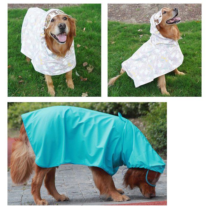 犬 レインコート ポンチョ レインポンチョ 6XL-9XL 中型犬 大型犬 雨