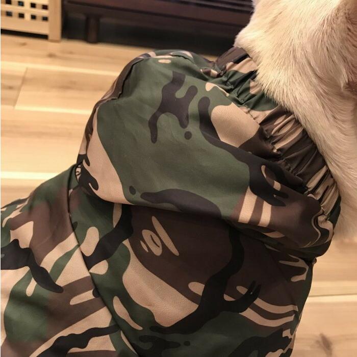 犬 服 フレブル レインコート 迷彩 防水 犬服 ドッグウェア 小型犬 