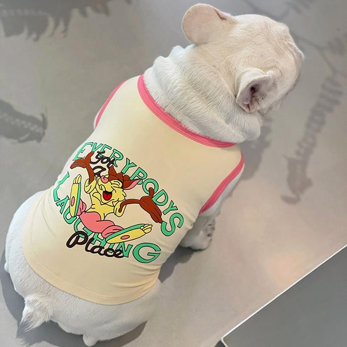 新作 タンクトップ ランニング 袖なし 犬服 春 夏 秋 フレンチ