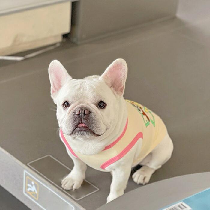 新作 タンクトップ ランニング 袖なし 犬服 春 夏 秋 フレンチ