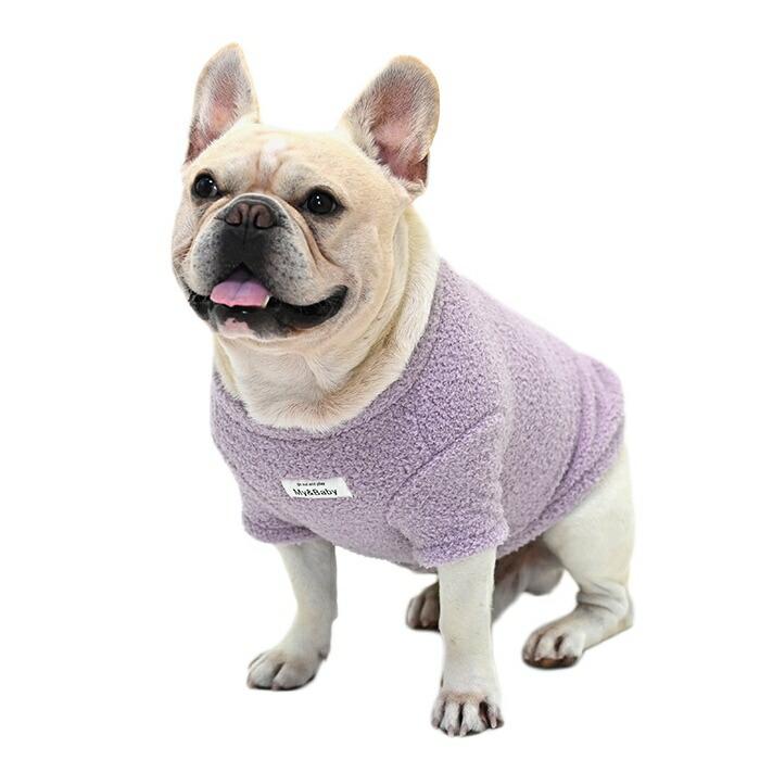 6色展開 ボア トップス Tシャツ ボア素材 犬服 冬 中型犬 フレンチ