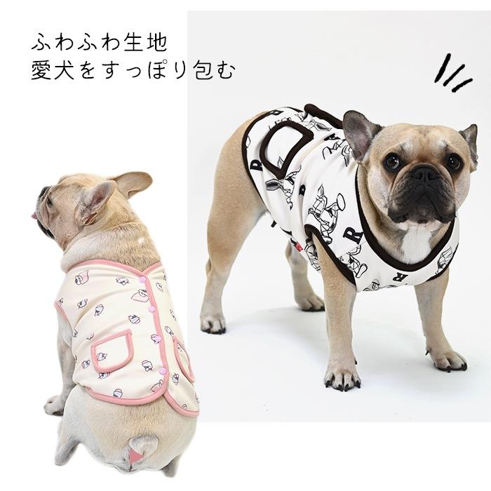 裏フリース ベスト フレンチブルドッグ パグ フレブル 犬 秋冬 服