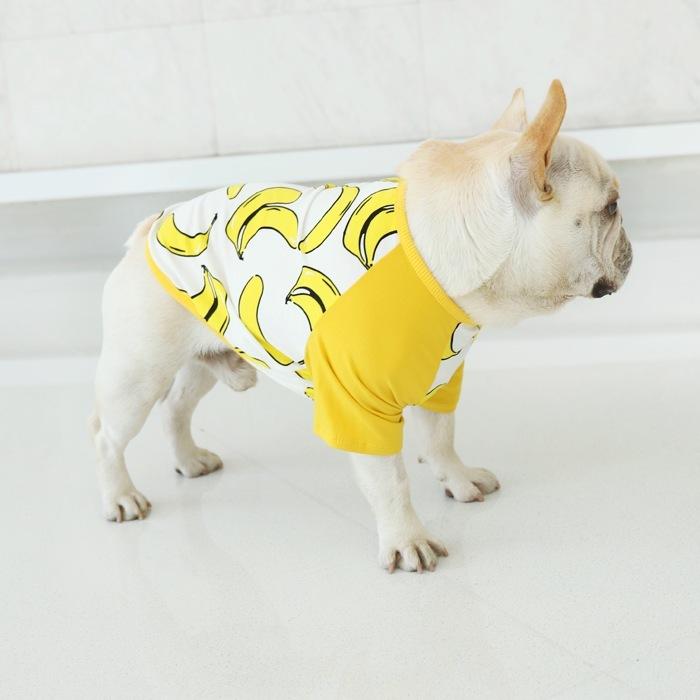 犬 服 夏フレブル Tシャツ フレンチブルドッグ 犬服 バナナ ドッグ