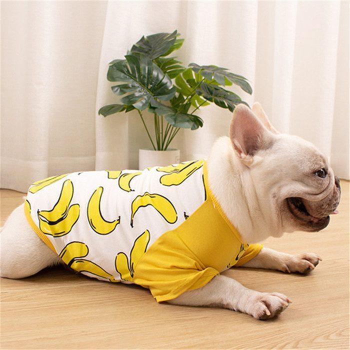 犬 服 夏フレブル Tシャツ フレンチブルドッグ 犬服 バナナ ドッグ